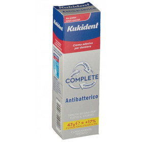 Kukident Complete Crema Adesiva Per Protesi Dentarie Con Antibatterico 47 g