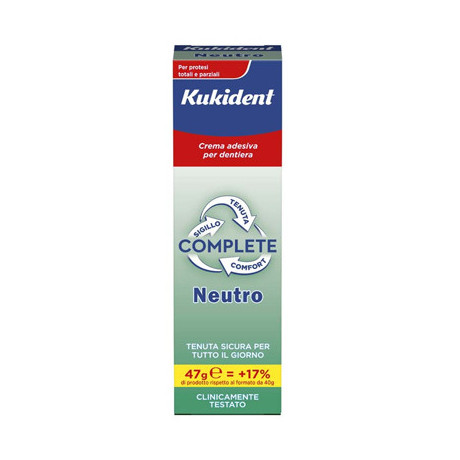 Kukident Neutro Complete Crema Adesiva Per Protesi Dentarie 47 g