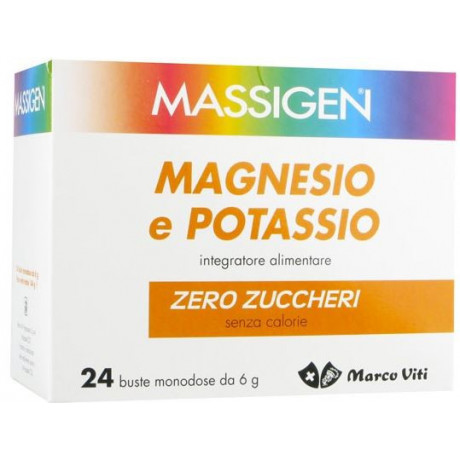 Massigen Magnesio Potassio Senza Zucchero 24 Bustine