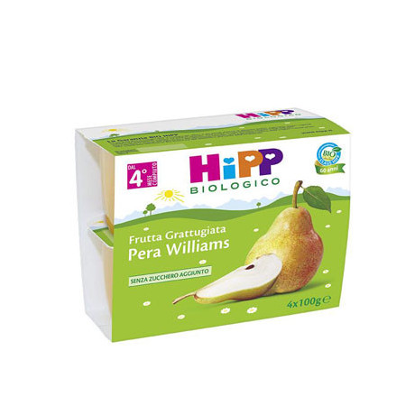 Hipp Biologico Frutta Grattugiata Pera 4 X 100 g