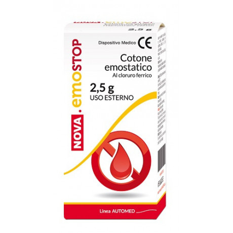 Cotone Emostatico Con Cloruro Ferrico Nova Emostop 2,5 g