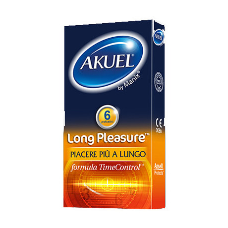 Profilattico Ansell Akuel By Manix Long Pleasure B 6 Pezzi