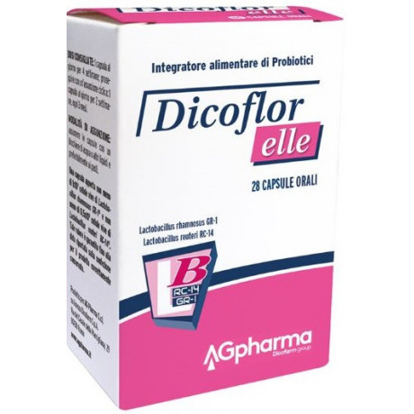 Dicoflor Elle 28 Capsule Integratore Alimentare Per Il Riequilibrio Della Flora Batterica Vaginale