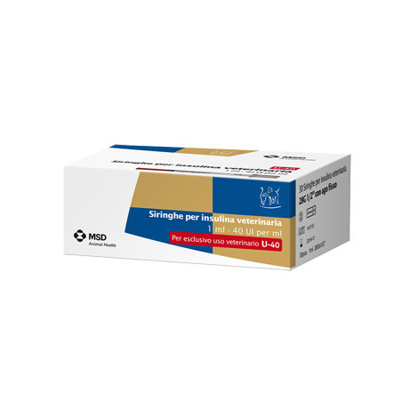 Siringhe Insulina Veterinaria Msd-ah 30 Siringhe 40ui/ml