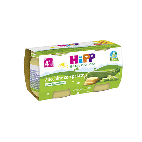 Hipp Biologico Omogeneizzato Zucchine Con Patate 80 g 2 Pezzi