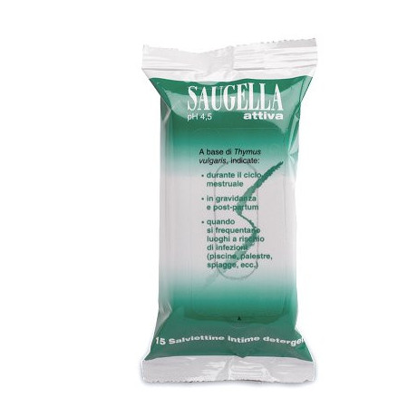 Saugella Attiva Salviettine 15 Bustine