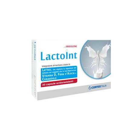 Lactoint 30capsule Gastroprotette Da 380mg Favorisce Il Processo Digestivo Del Lattosio Utile Nei Casi Di Maldigestione