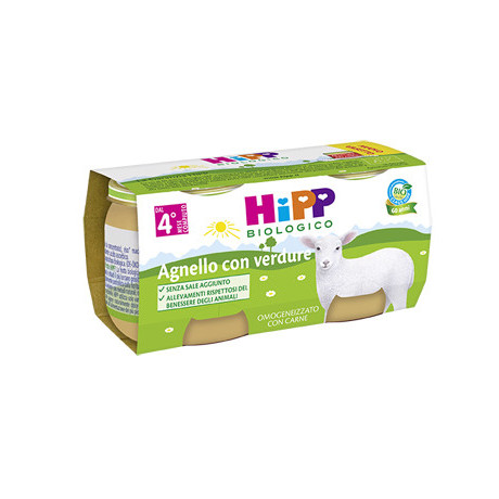 Hipp Bio Omog Agnello 80g 2pz