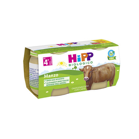 Hipp Bio Omog Manzo 2x80g