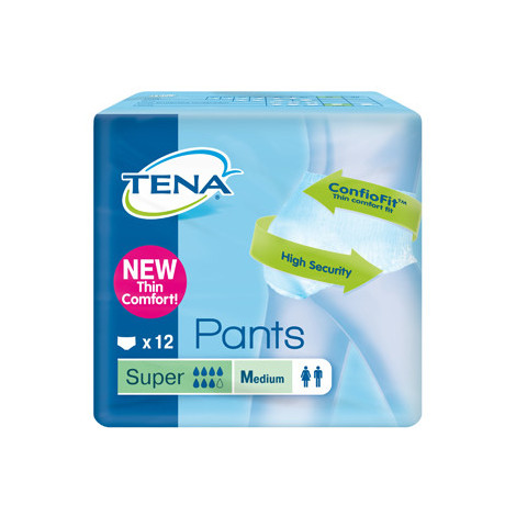 Pannolone Pull Up Tena Pants Super Taglia Medium 12 Pezzi