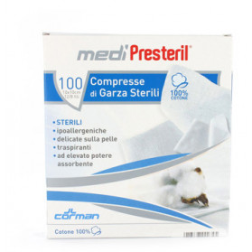 Garza Compressa Medipresteril Fu Sterile Monouso 10x10cm 100pezzi