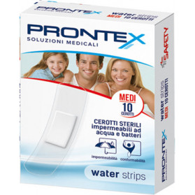 Cerotto Prontex Water Strips Medio 10 Pezzi