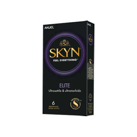 Profilattico Ansell Akuel Skin Elite 6 Pezzi