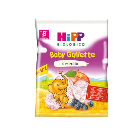 Hipp Biologico Gallette Di Riso Mirtillo 30 g