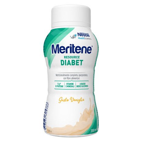 Meritene Resource Diabet Vaniglia Alimento Iperproteico 28 Vitamine E Minerali 200 ml
