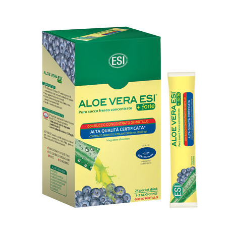 Aloe Vera Succo + Forte Mirtillo 24 Pocket Drink