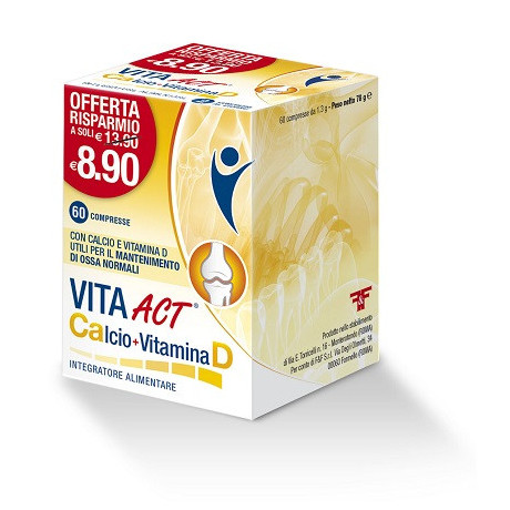 Vita Act Calcio + Vitamina D 60 Compresse