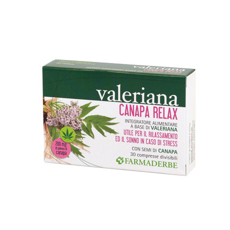 Valeriana Canapa Relax 30 Compresse Divisibili