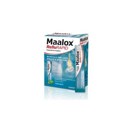 Sospensione Orale Maalox Reflurapid 20 Bustine Monodose Da 10 ml
