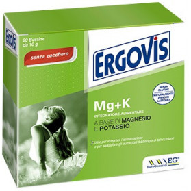 Ergovis Mg+k Senza Zucchero 20 Bustine 5g