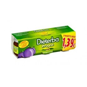 Dieterba Omogeneizzato Prugna 3 Pezzi 80 g