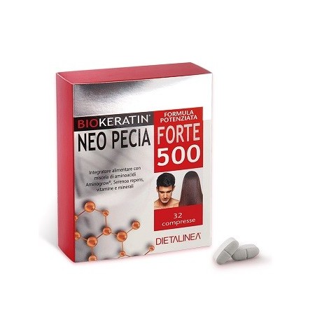 Dietalinea Biokeratin Neo Pecia Forte 500 32 Compresse 4 Blister In Astuccio 48 g