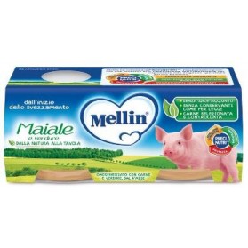 Mellin Omogeneizzato Maiale Con Verdure 2 Pezzi X 80 g