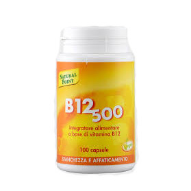 B12 500 Cianocobalamina 100 Capsule Vegetali