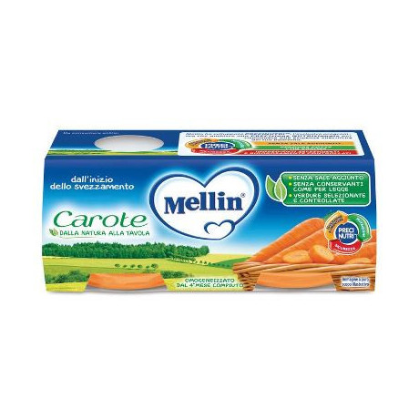 Mellin Omogeneizzato Carote 2 X 80 g