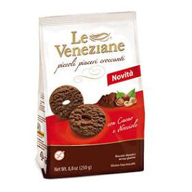 Le Veneziane Biscotti Cacao/nocciola 250 g