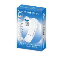 Cerotto Prontex White Strips Formato Medio Astuccio 20 Pezzi