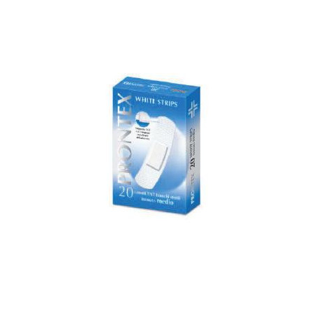 Cerotto Prontex White Strips Formato Medio Astuccio 20 Pezzi