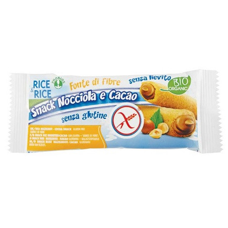 Rice&rice Snack Di Riso Alla Nocciola 25 g Senza Lievito