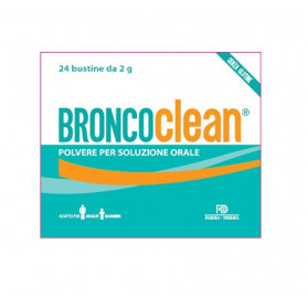 Broncoclean Polvere Per Soluzione Orale 24 Bustine Da 2 g L'una Gusto Mela