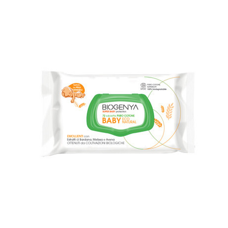 Biogenya Eco Natural Baby Cotone 72 Pezzi