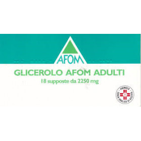 Glicerolo Afom Adulti 18 Supposte 2250mg