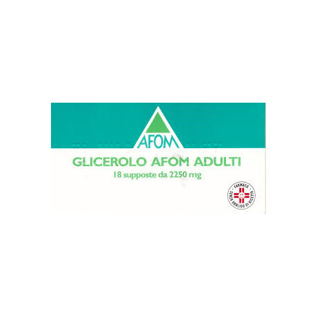 Glicerolo Afom Adulti 18 Supposte 2250mg