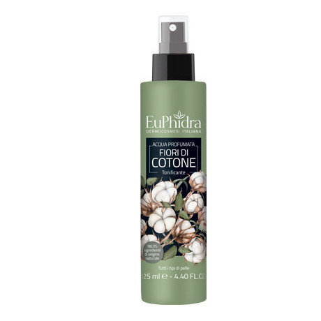Euphidra Acqua Profumata Cotone In Flacone Con Etichetta Pompa Spray