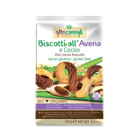 Altricereali Biscotti All' Avena E Cacao 250 g