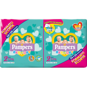 Pampers Baby Dryduo Dwct Mini X 48 Pezzi