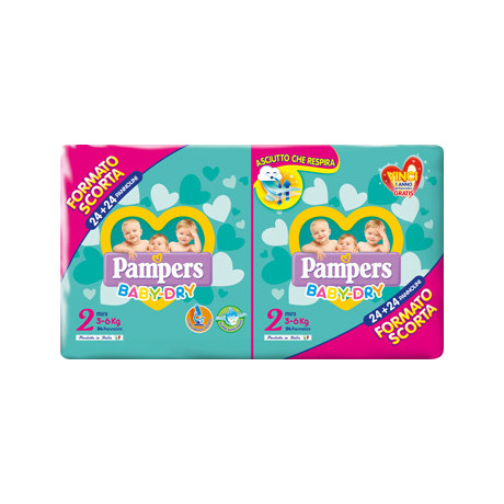 Pampers Baby Dryduo Dwct Mini X 48 Pezzi