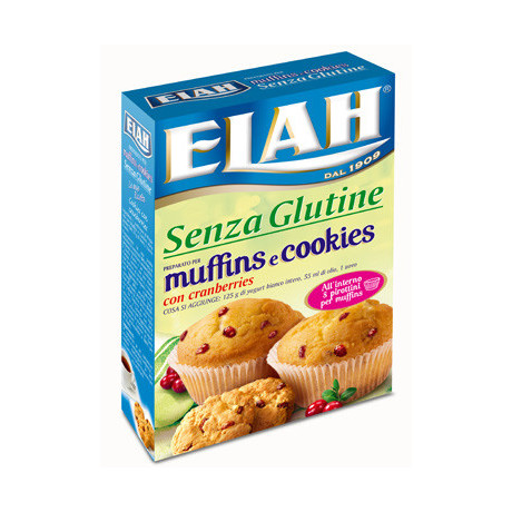 Elah Preparato Per Muffin E Cookies Con Cranberries 190 g