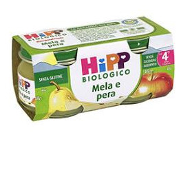 Hipp Biologico Omogeneizzato Mela Pera 80 g 2 Pezzi