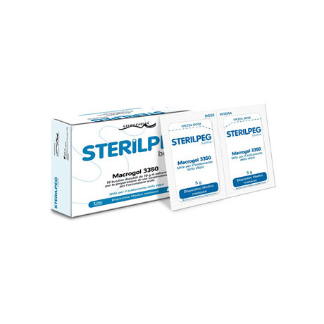 Sterilpeg Macrogol 3350 10 Bustine Bipartite 10 g