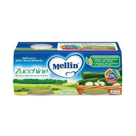 Mellin Omogeneizzato Zucchine 2 X 80 g