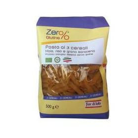 Zero% Glutine Penne 3 Cereali Senza Glutine Bio 500 g