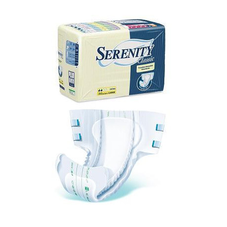 Pannolone Per Incontinenza Serenity Classic Superdry Formato Extra Large 30 Pezzi