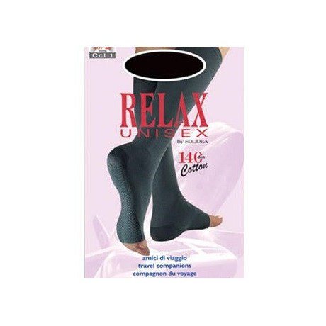 Relax 140 Gambaletto Punta Aperta Unisex Nero 2 M