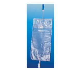 Sacca Per Urina Da Gamba Pvc Con Tubo Raccordo 10 Cm Per Collegamento Coscia Capacita' 750 ml Valvola Antireflusso 30 Pezzi