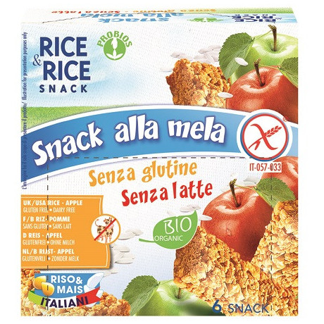 Rice&rice Snack Di Riso Alla Mela 6 X 21 g